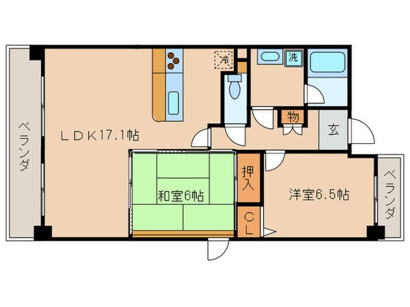 ＭＺ　グラヴィ－ルの物件間取画像